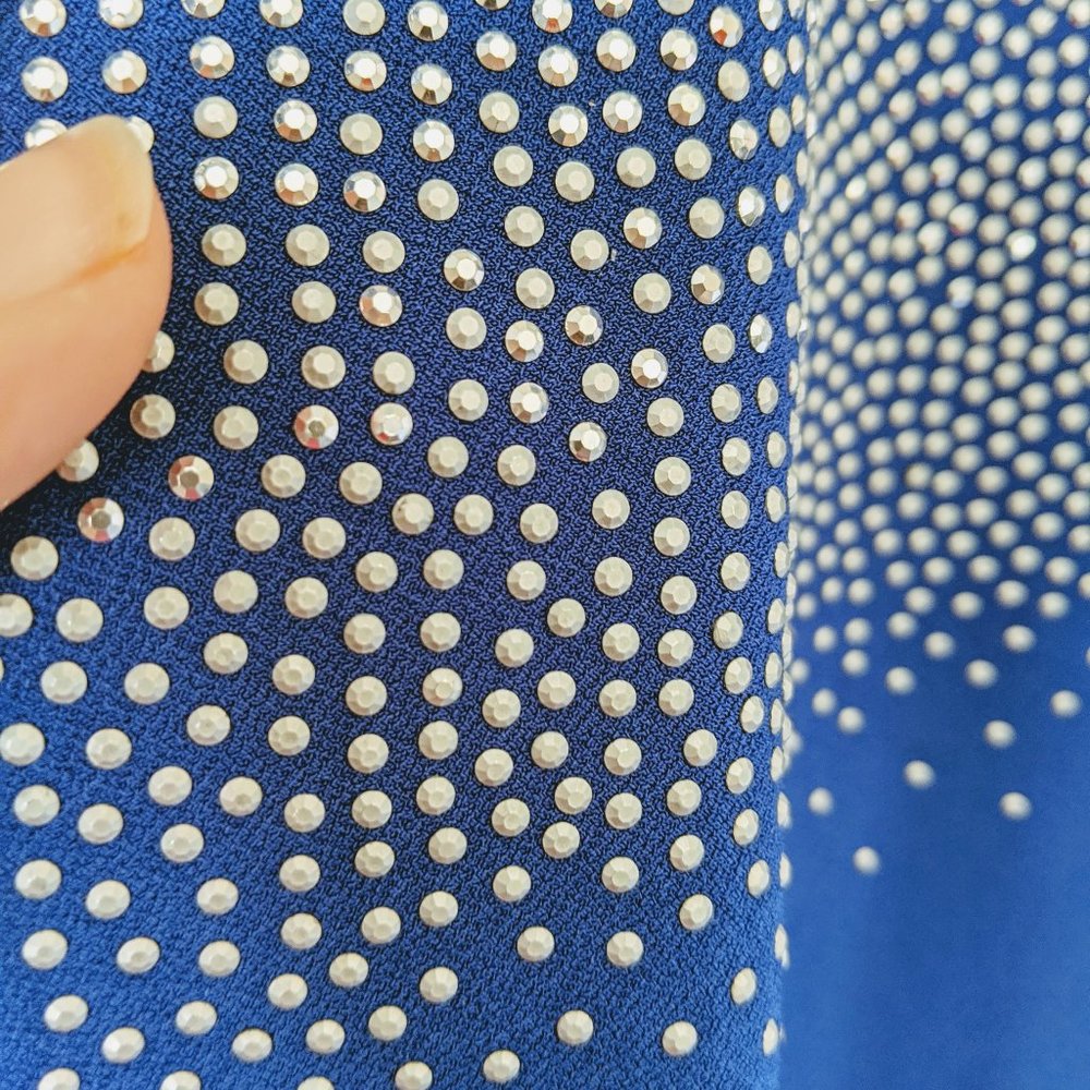 Blue Alfani Rhinestone Top - Picture 3 of 4